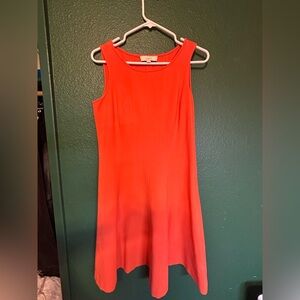 LOFT Vibrant Orange Mini Dress